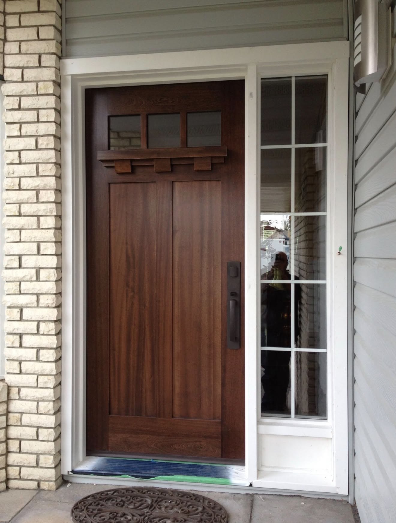 Custom wood door