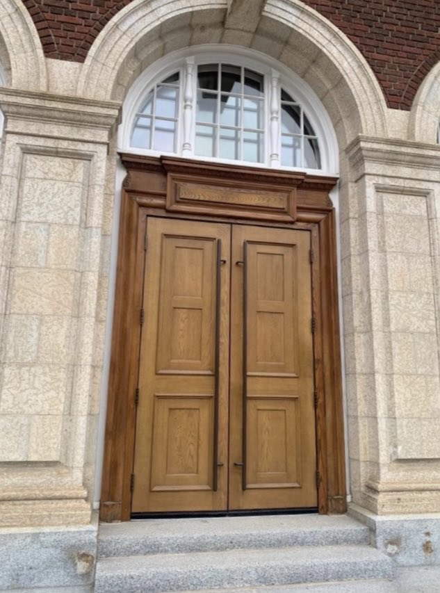 Custom interior wood door